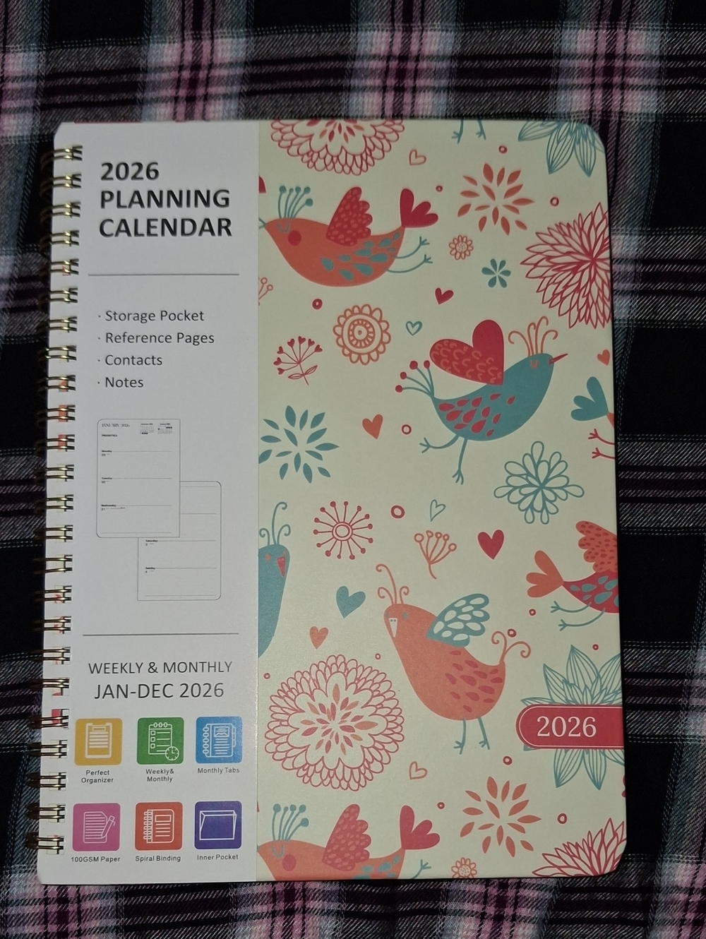 2026 Planning Calendar Notebook